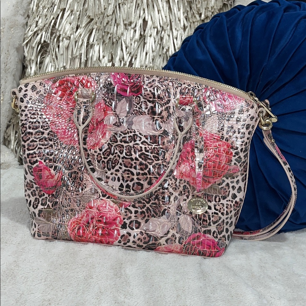 Brahmin Duxbury Satchel in Ermine Floral Melbourne